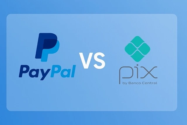 news cesta organica Paypal vs Pix fundo azul