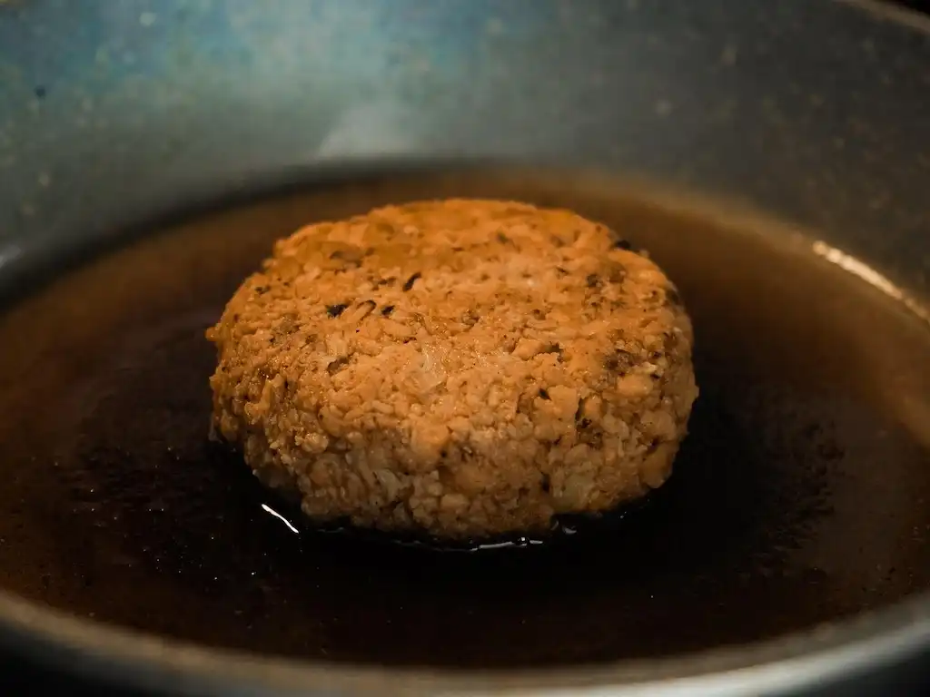 cesta organica hamburguer vegano