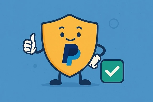 News CestaOrganica paypal e seguro - logo paypal sinalizando positivo