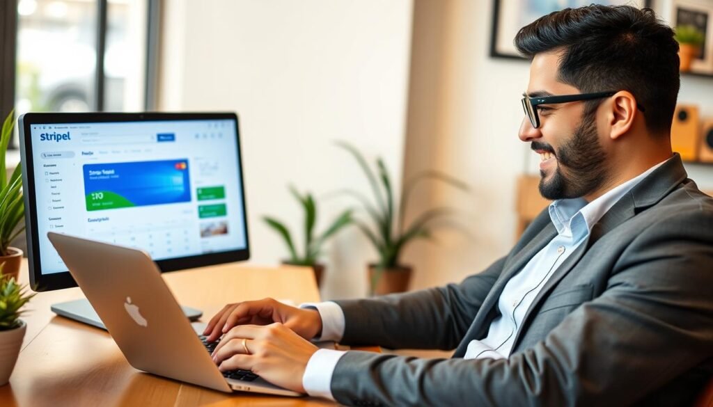 Empresário brasileiro utilizando o Stripe em seu negócio com sucesso Empresário brasileiro utilizando o Stripe em seu negócio com sucesso