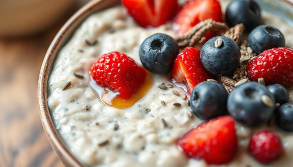 overnight oats proteico