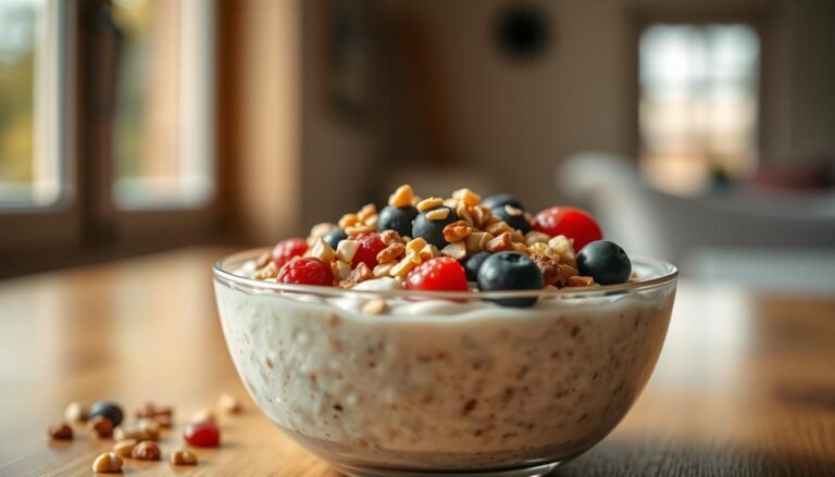 overnight oats proteico